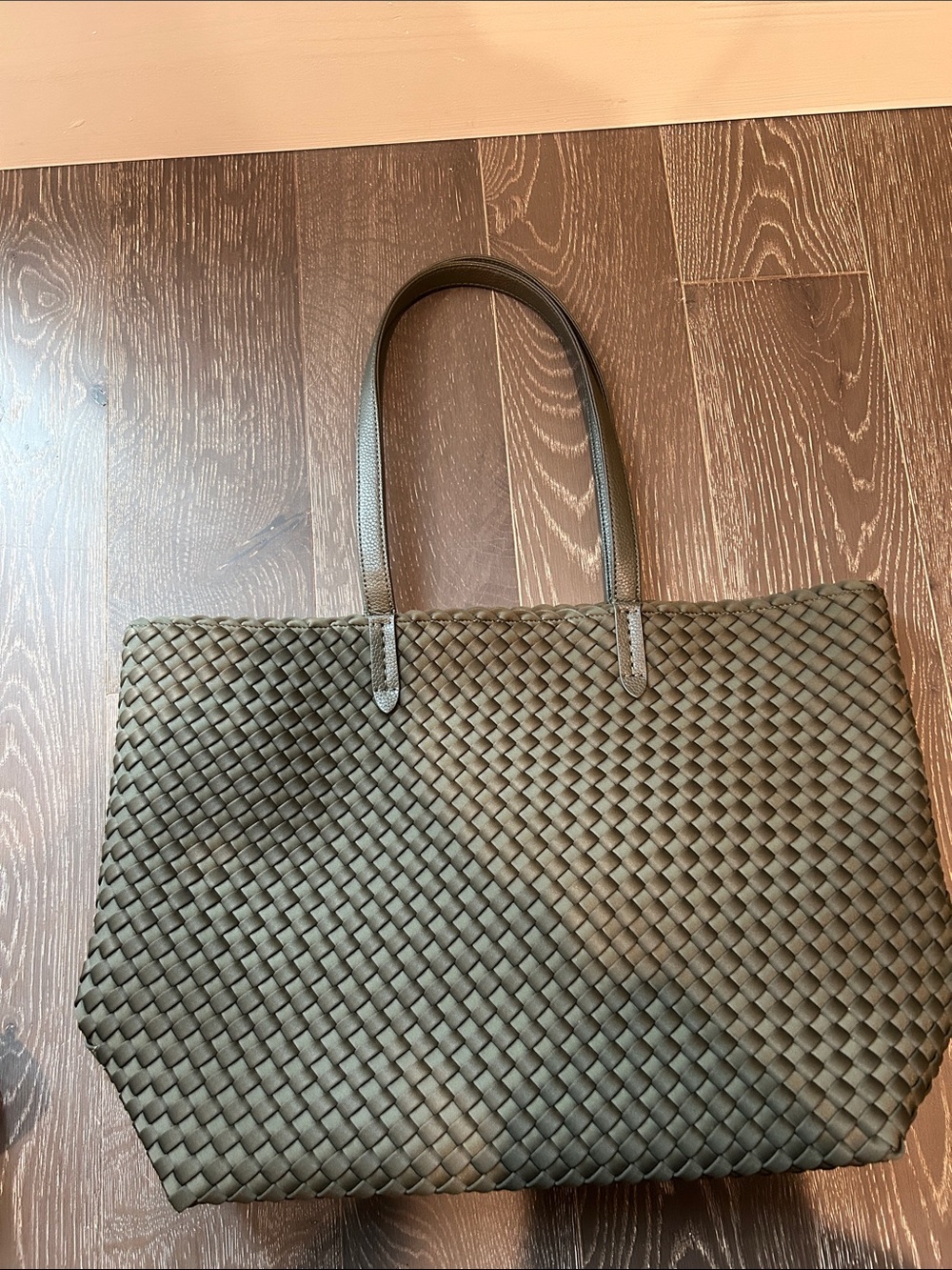 NAGHEDI Jetsetter Small Tote Olive Green - Classic Handbag